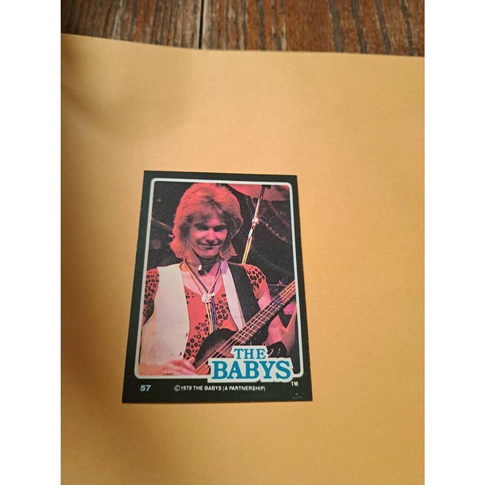 Vintage 1979 The Babys Trading Card #57 London Rock Band Collectible